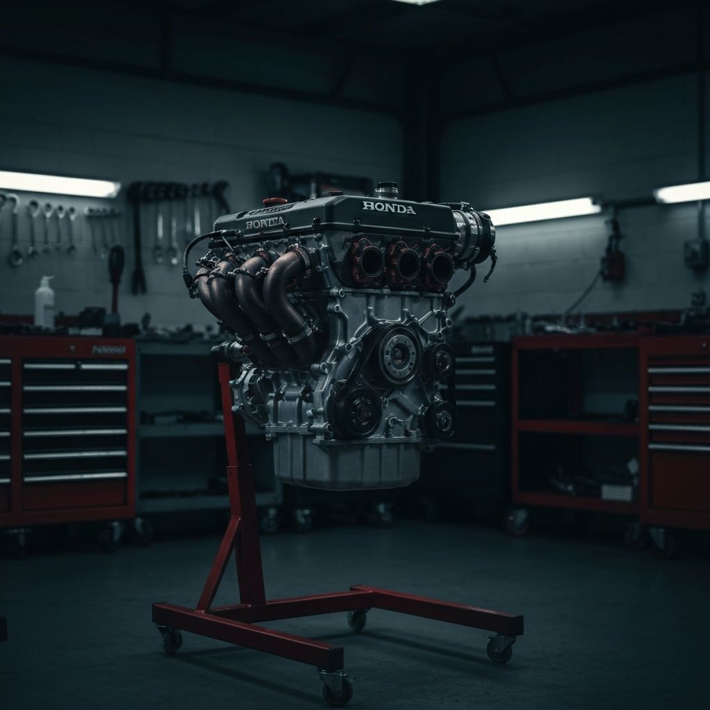 K-series engine in workshop